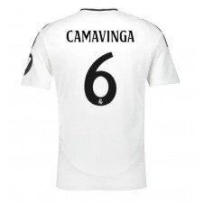 Real Madrid Eduardo Camavinga #6 Hjemmedrakt 2024-25 Kortermet